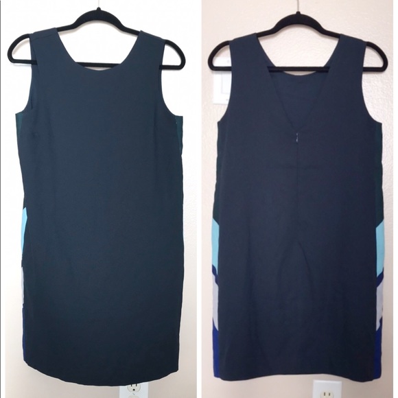 NEW Banana Republic Ponte Knit Sheath Dress Navy - Picture 1 of 4